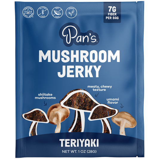 Pan's Mushroom Jerky - Teriyaki 1 oz. single serve