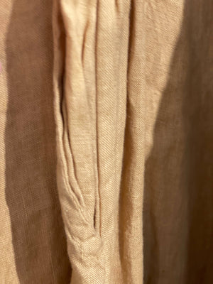 Linen Pant with Crochet Insert