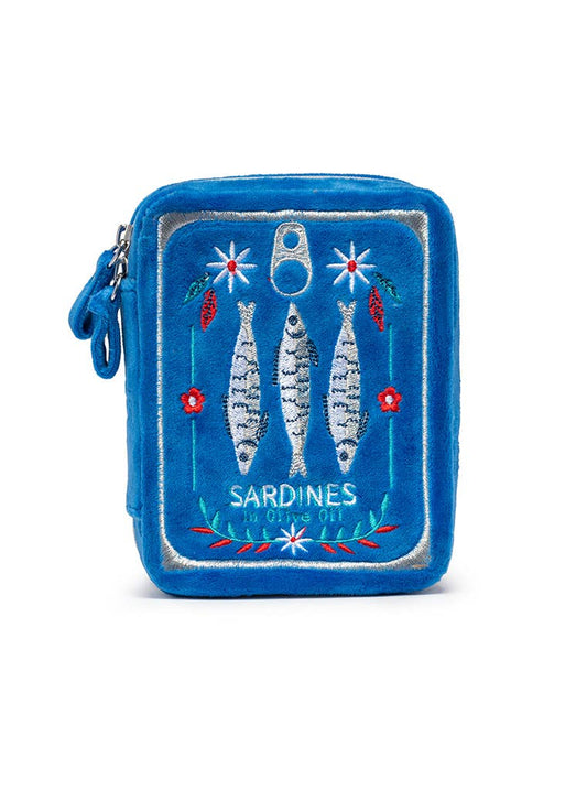 Sardine Can Velvet Jewelry Case – Blue