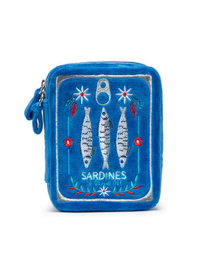 Sardine Can Velvet Jewelry Case – Blue