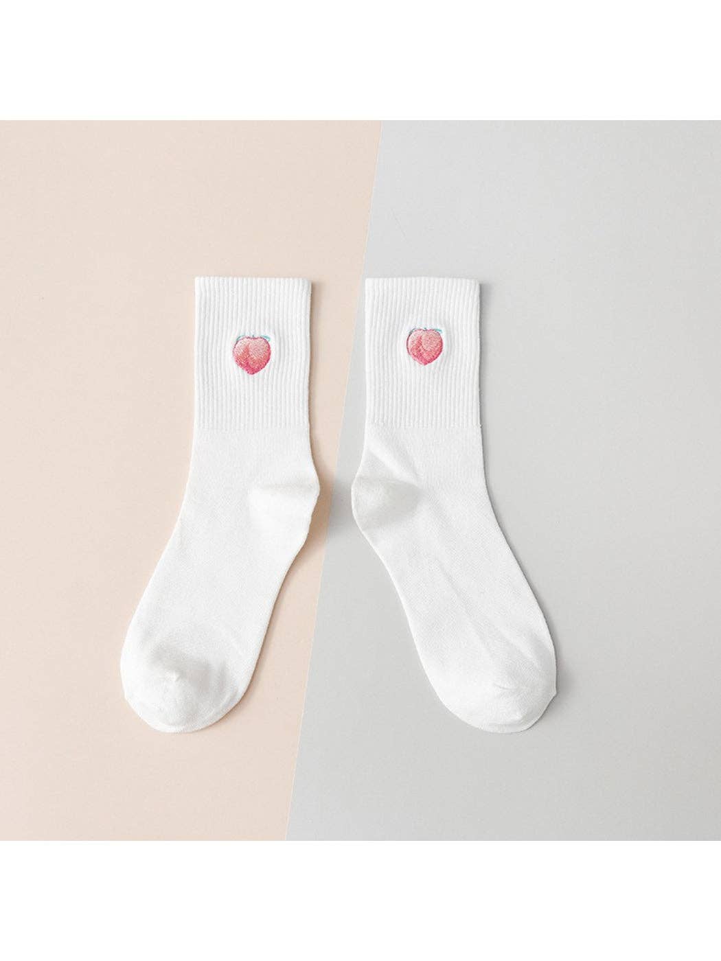 Rufia - Fruit Embroidery Crew Socks