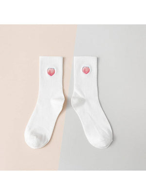 Rufia - Fruit Embroidery Crew Socks