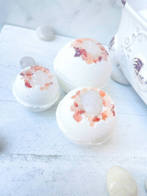 Quartz & Pink Himalayan Salt Bath Bomb