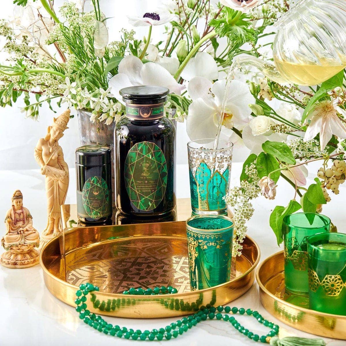 Emerald Cherry Blossom Pineapple Cream Green Tea