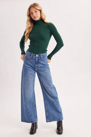 Essential Rib Turtleneck Pullover
