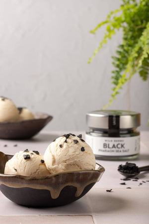 Black Pharaoh Sea Salt - Cyprus Fleur de Sel with Activated Charcoal 70g
