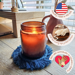 Handwoven Macrame Boho Coaster