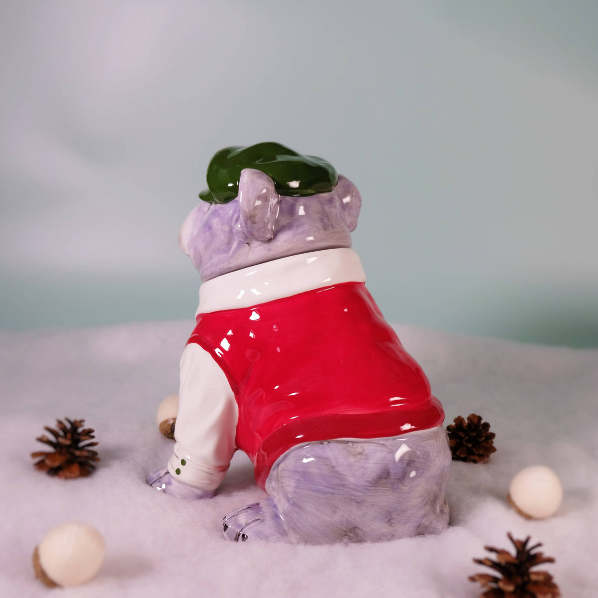 Christmas Sweater Dog Treat Jar