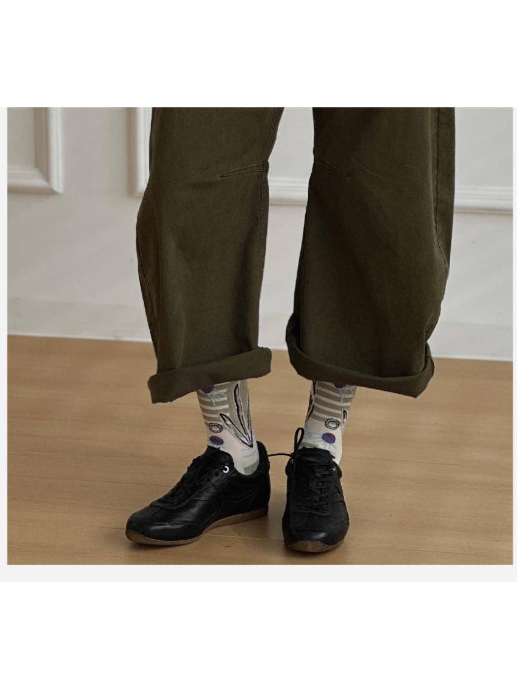 Rufia - Abstract Botanical Crew Socks