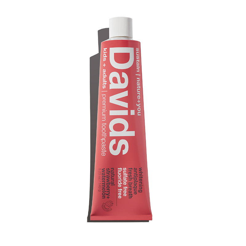 Davids Kids + Adults Premium Toothpaste – Strawberry Watermelon, 5.25 oz