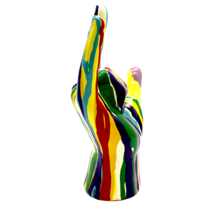 Graffiti I Love You Hand Sculpture - 9" Tall