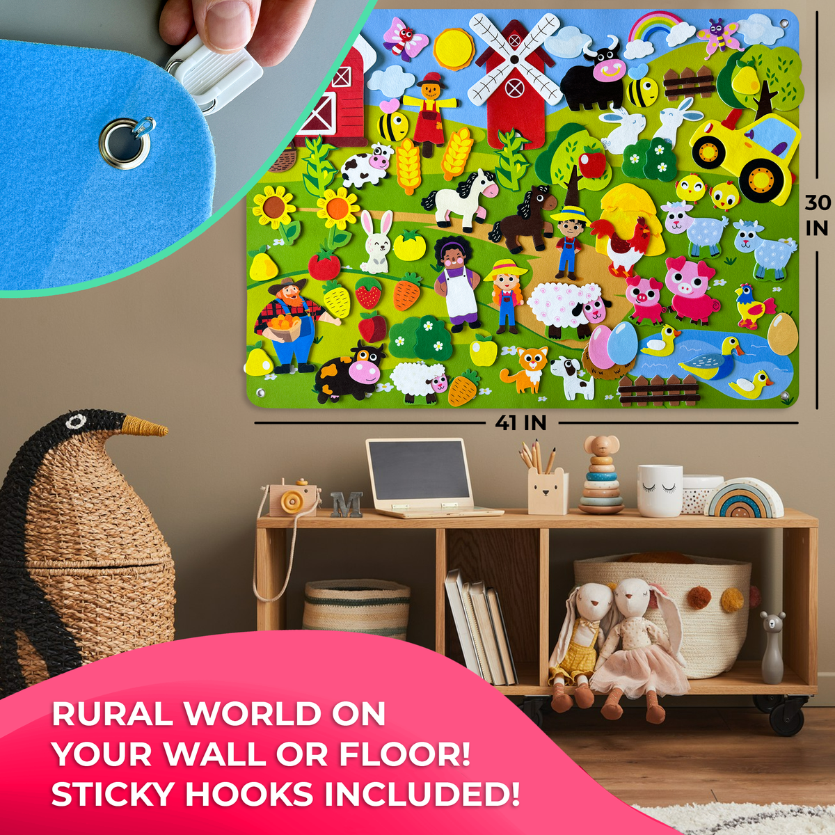 Felt Board Farm for Kids