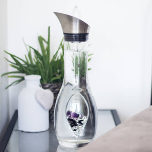 Era Crystal Water Carafe for VitaJuwel Gemstone Vials (sold separately).