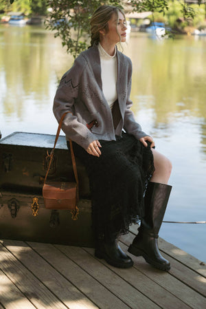 HORSE KNIT SWEATER CARDIGAN