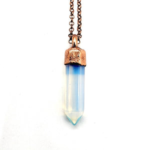 Polished Opalite Point Necklace