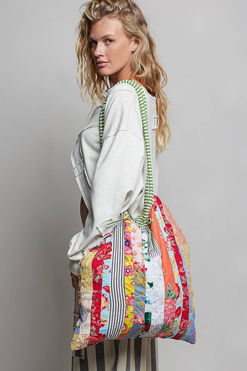 Boho Quilted Patchwork Shoulder Bag