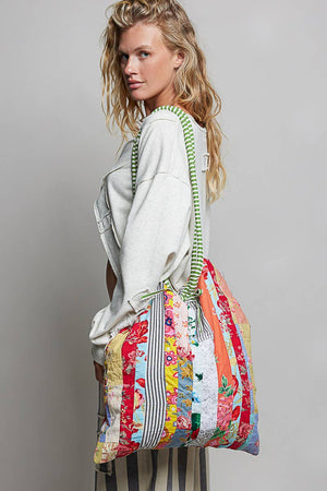Boho Quilted patchwork Shoulder Bag