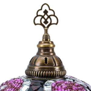 Mozaist Turkish Mosaic Table Lamp Purple