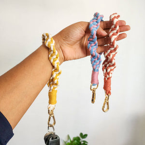 Macrame Dual-Toned Twisted Cotton Wristlet