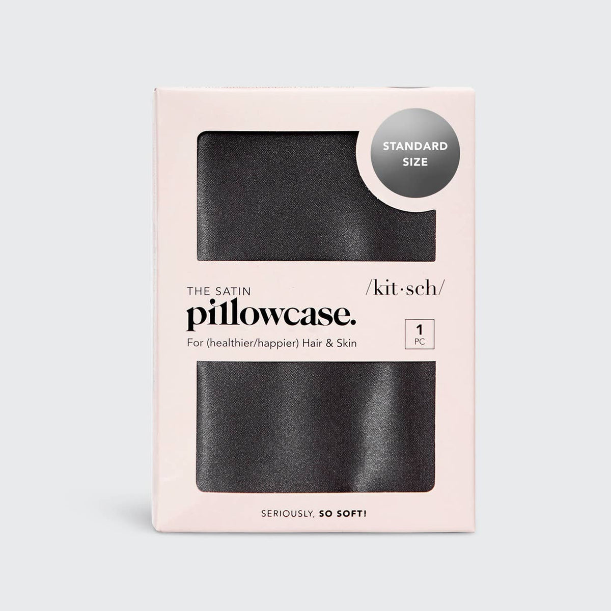 Satin Pillowcase Standard – Charcoal