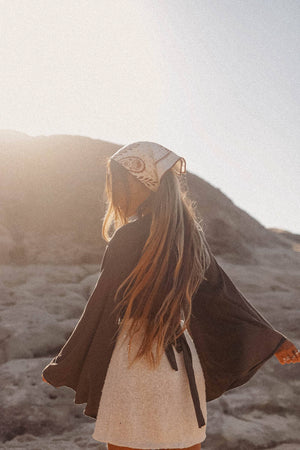 Boho Cotton Handmade Bandana Headscarf – Sargasso Sea Meadowwheel