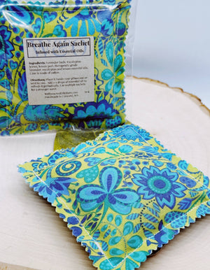Breathe Again Aromatherapy Sachet Eucalyptus Lavender Lemon