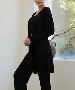 BAMBOO LONG OPEN CARDIGAN
