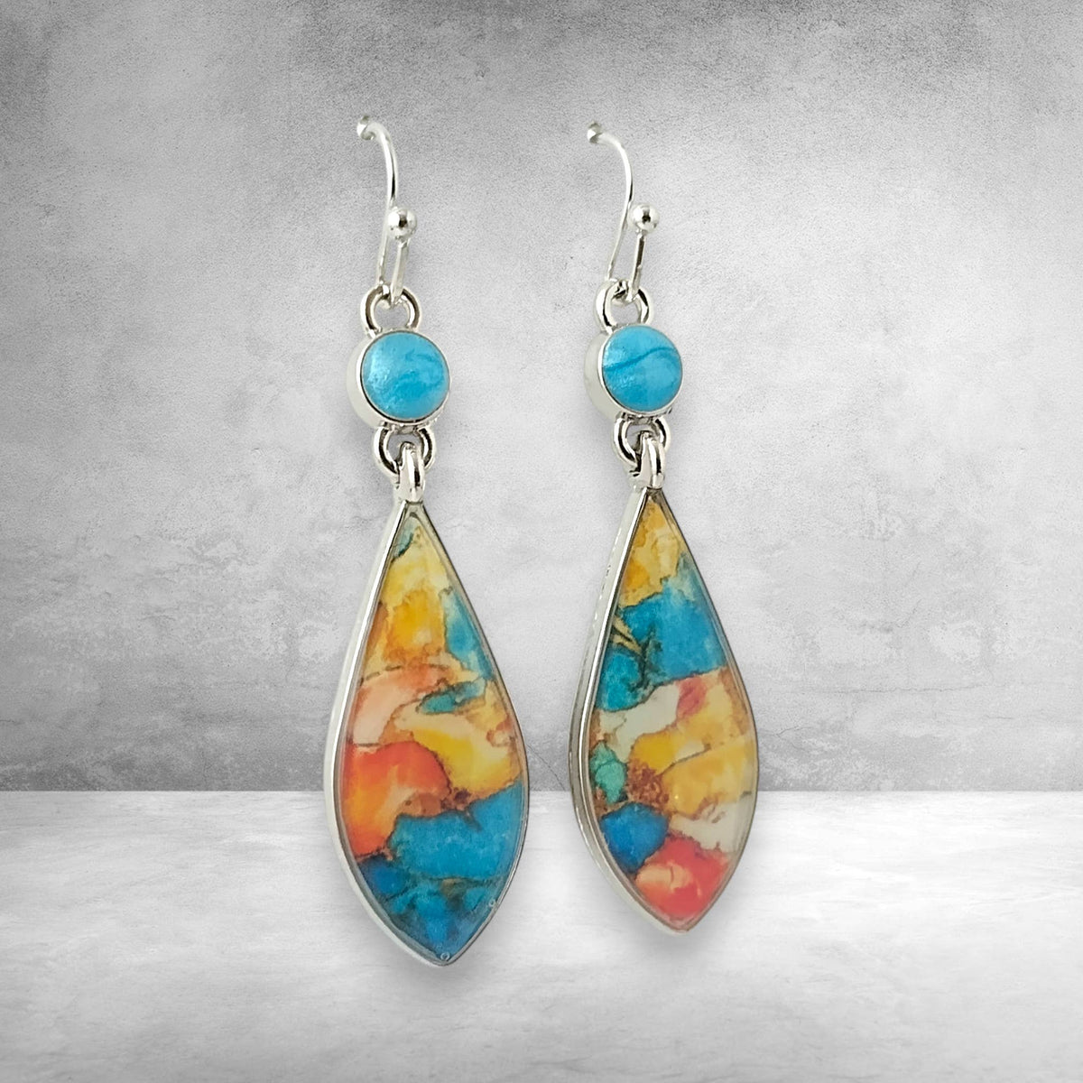 Colorful Boho Earrings, Bali Earrings