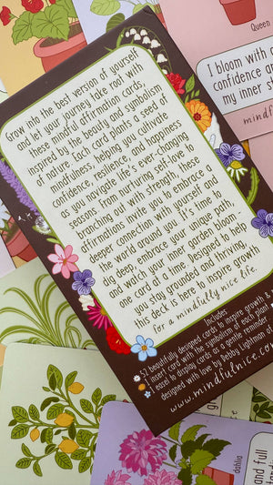 Grow With The Flow Affirmation Cards