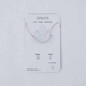 Dainty Opalite Necklace - October Birthstone