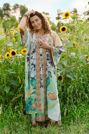Van Gogh I Paint My Dream Opera Duster Kimono Robe
