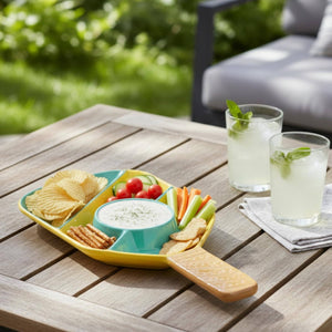 Pickleball Paddle Serving Dish - Ceramic Platter
