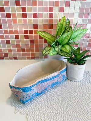 Vintage Kantha Bread Basket - Small