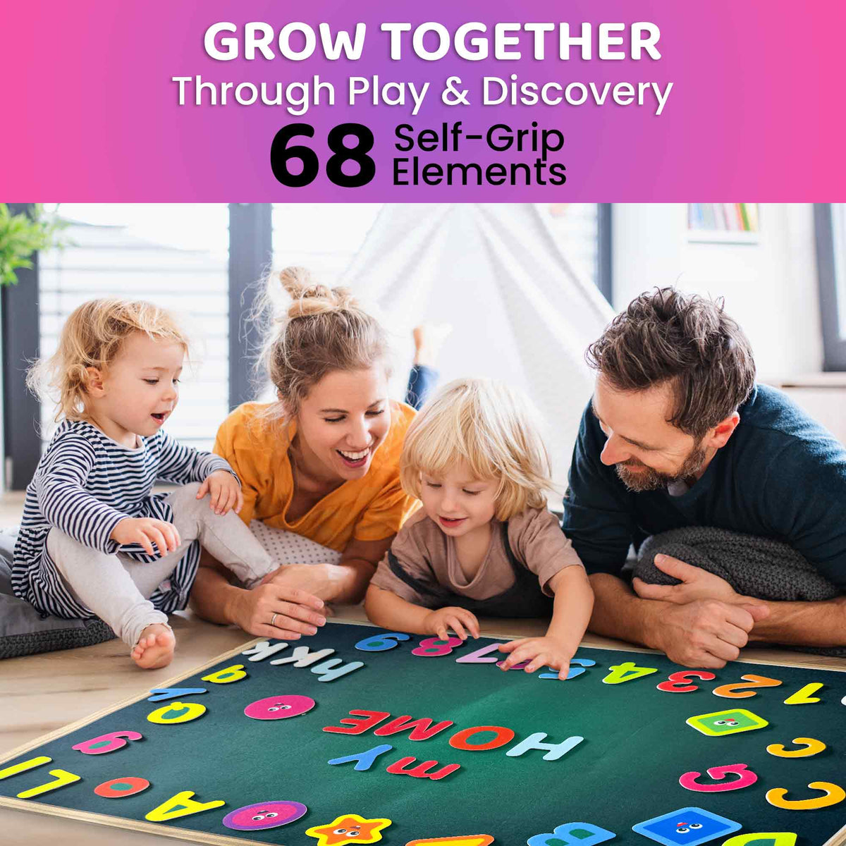 ABC Felt Board for Kids - Educational Flannel Toy