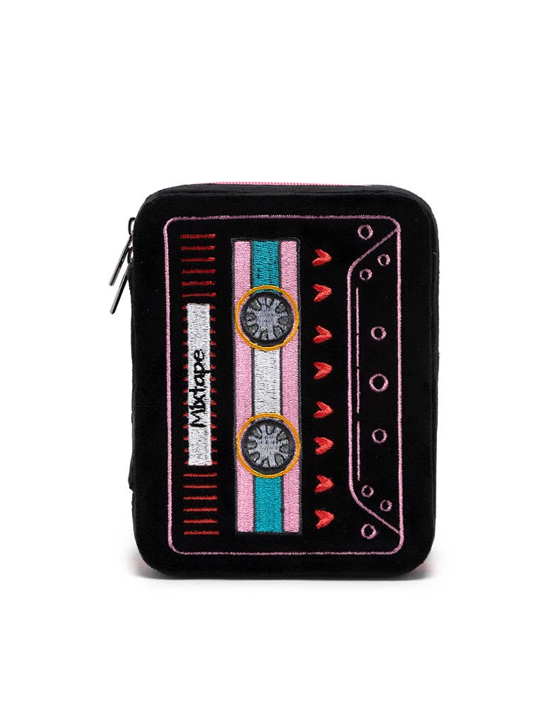 Mixtape Cassette Velvet Jewelry Case