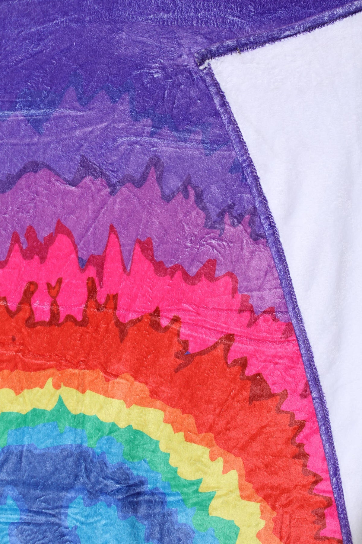 Flannel Fleece Hippie Boho Throw Blanket Trippy Peace