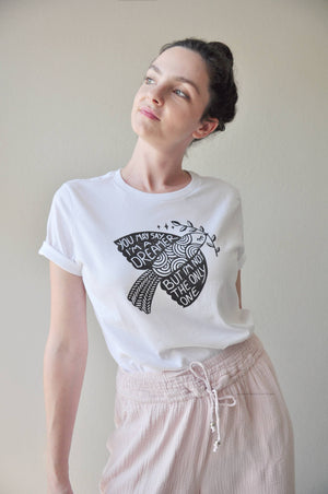 Peace Dove Women's Relaxed Tee, Boho Shirt, Hippie Top.