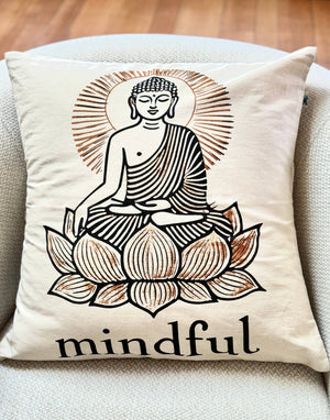 Mindful Buddha Pillow - Handmade by Survivors