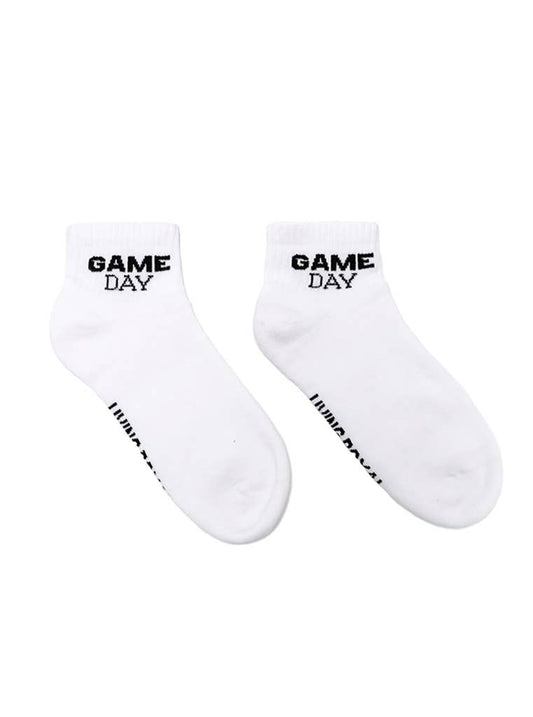 Game Day Classic Ankle Socks – White