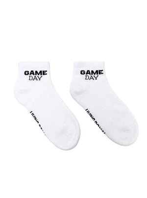 Game Day Classic Ankle Socks – White