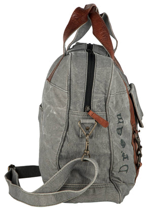 Dream Create Inspire Up-Cycled Canvas Weekender Bag