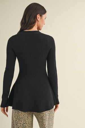 V-Neck Hourglass Sweater Cardigan