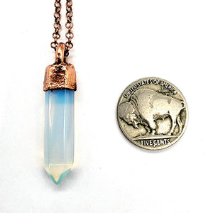 Polished Opalite Point Necklace