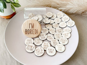 I'm Bored Jar with 25 Activity Coins