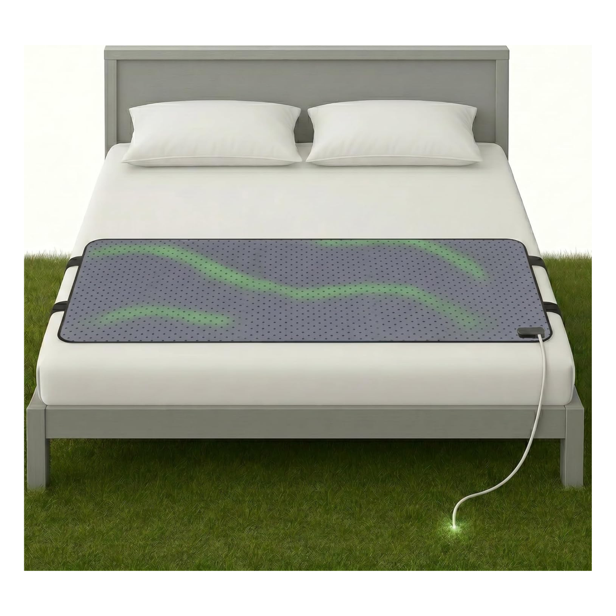 King Gray Grounding Mat for Bed