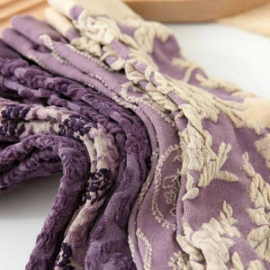 Bohemian Embossed Socks - Purple