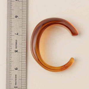 Transparent Resin Cuff Bracelet