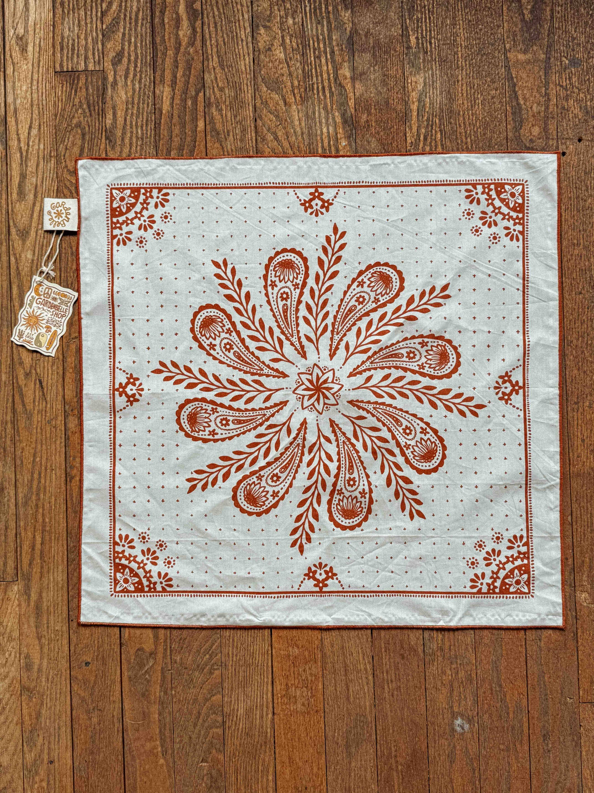 Boho Cotton Handmade Bandana Headscarf – Fir Green Heritage