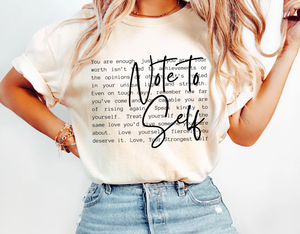 Note To Self Comfort Tee