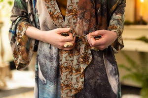 Theatre of Dreams Opera Duster Kimono Robe - Deer and Forest